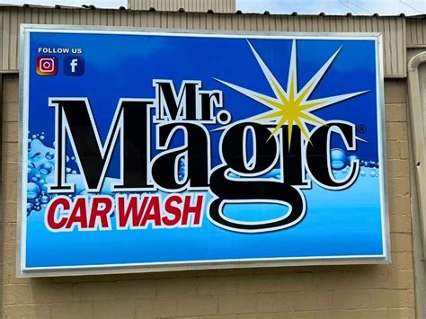 Getting your car sparkling clean at a Mr Magic car wash location